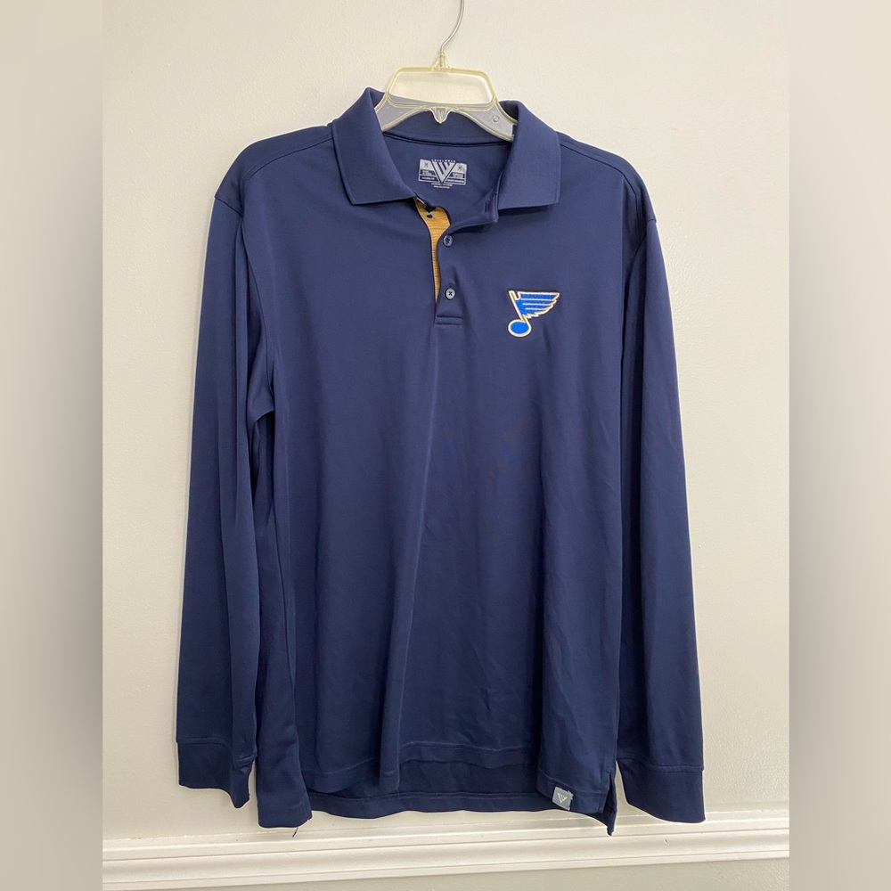 Men’s‎ Long Sleeve St. Louis Blues Polo